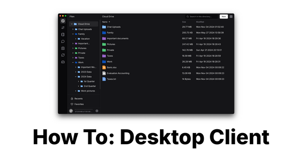 How To: Desktop Client